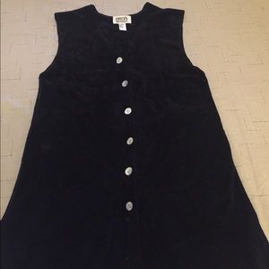 Chico’s Design Black Vest Size Med